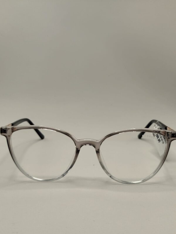 Armação Acetato Oval Cinza Nude Liso Arte Preta Com Placa Ref.52065805235119140C2