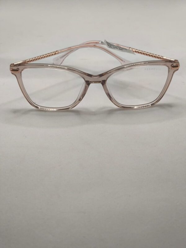 Armação Quadrada Acetato Liso Nude Rose C/ Arte Dourada. Rf.5208580552A5417145C2