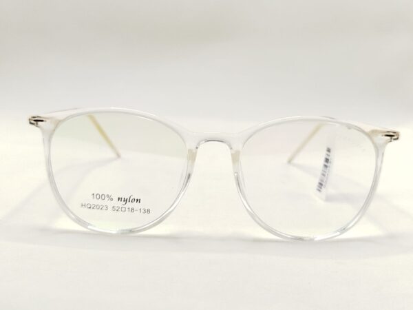 ARMAÇÃO ACETATO FINA LISA TRANSPARENTE OVAL UNISSEX REF:5204580470A5218138C5