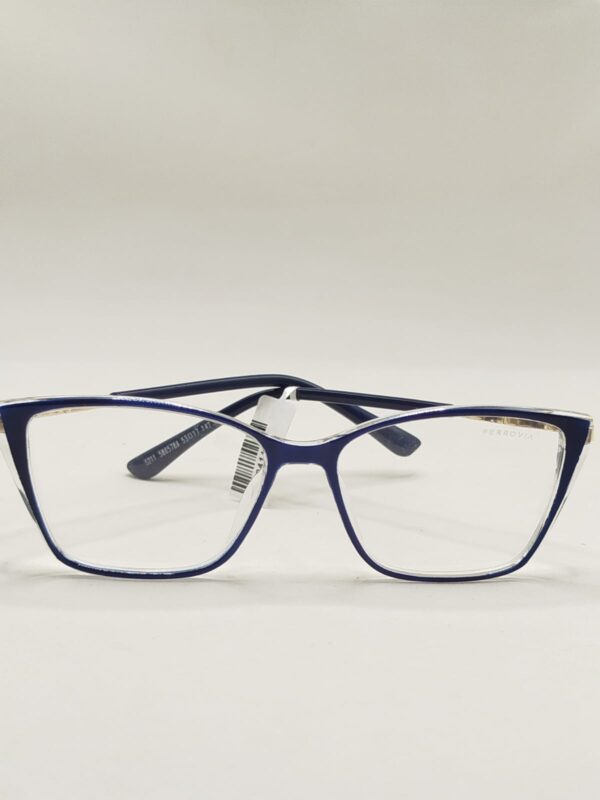 ARMAÇÃO  ACETATO QUADRADO LISO AZUL MARINHO GATINHO COM PLACA NA LATERAL REF.521158578A5317142C3