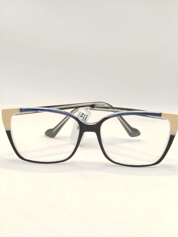 ARMAÇÃO  ACETATO QUADRADO LISO PRETO COM DETALHE NA LATERAL NUDE REF.520258049 A 5016127 C1