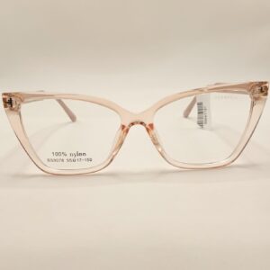 Armação ACETATO TRANSPARENTE ROSÊ ARTE NUDE QUADRADO GATINHO REF. 5211580577A5517150C2