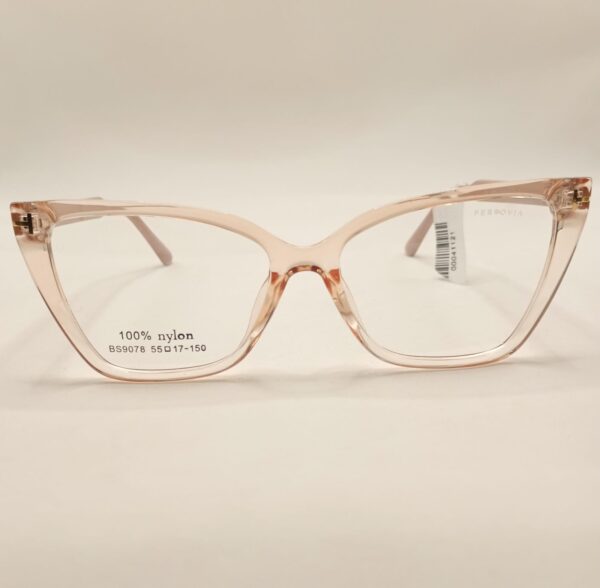 Armação ACETATO TRANSPARENTE ROSÊ ARTE NUDE QUADRADO GATINHO REF. 5211580577A5517150C2