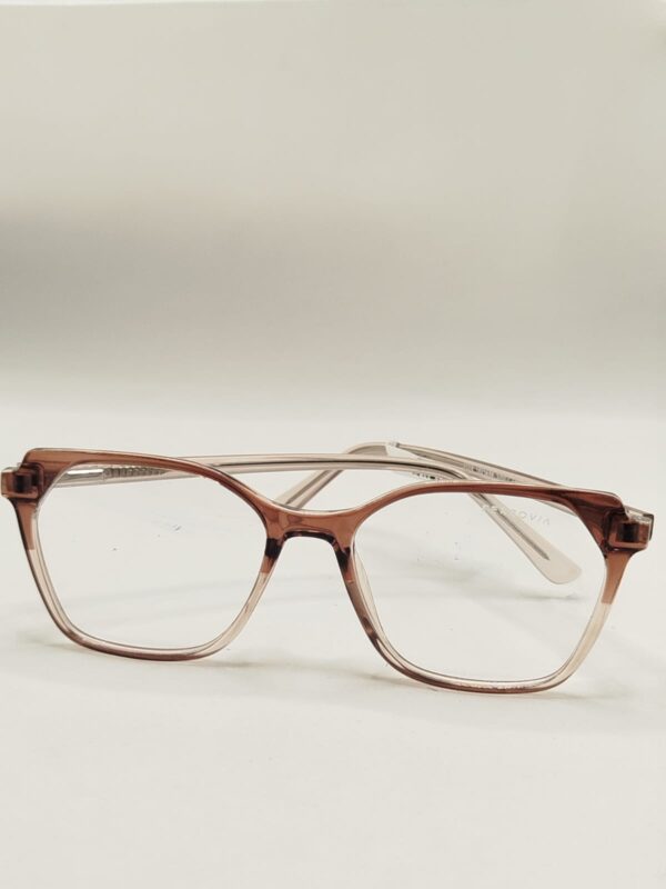 Armação ACETATO MARRON TRANSPARENTE LISO QUADRADO FERROVIA REF.5209580569A5217145C2