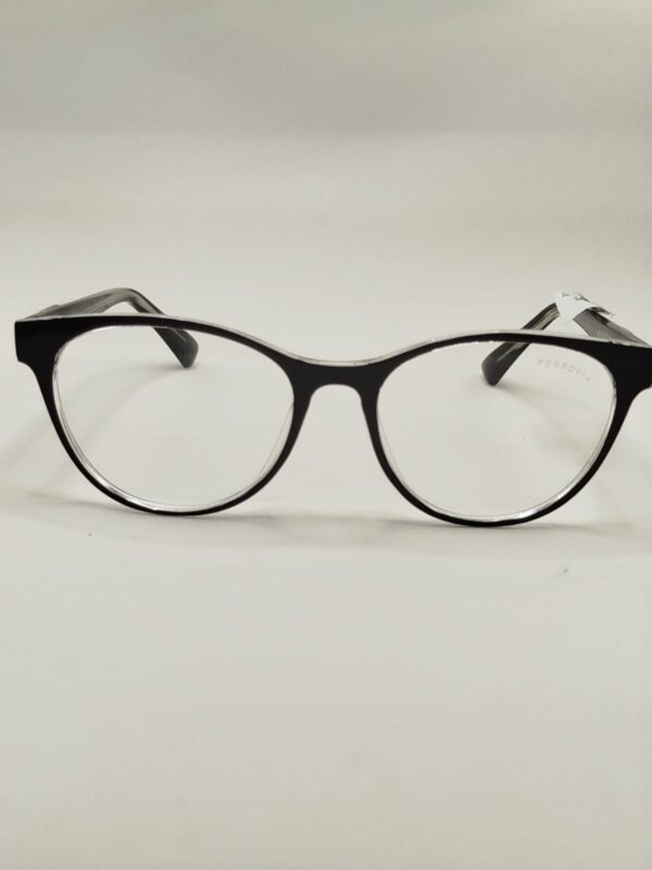 Armação ACETATO OVAL PRETO LISO COM PLACA SETA DOURADA  REF.5209580551A5118140 C1