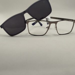 Armação CLIPOM MASCULINO METAL COM ACETATO FERROVIA (M), REF:52115805835417142