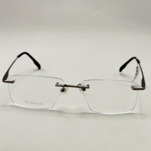 Armação PARAFUSADA PRATA CROMADA TITANIUM MASCULINA (M), REF: H6232TC35517145