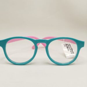 Armação INFANTIL OVAL AZUL CELESTE COM ARTE ROSA FEMININO, REF: 5204580483A4418129C2