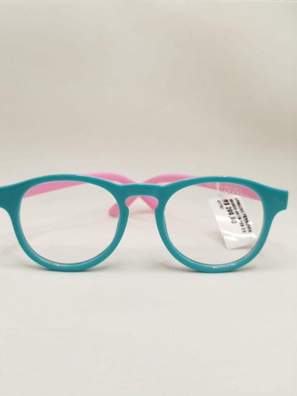 Armação INFANTIL OVAL AZUL CELESTE COM ARTE ROSA FEMININO, REF: 5204580483A4418129C2