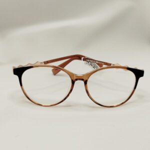 ARMAÇÃO CLIPON ACETATO MARROM COM PRETO OVAL COM PLACA OURO COM MARROM REF.CLIPONPOL/1POLARIZED52115805095717140
